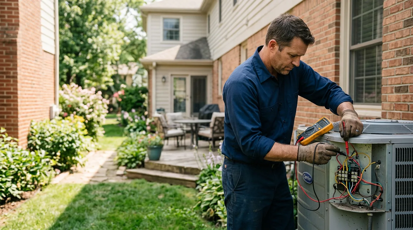 HVAC technician working near Milan, TN